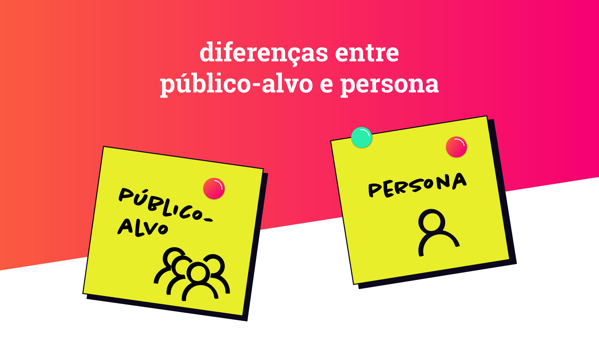 Infográfico: diferença entre público alvo e persona